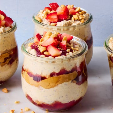 High Protein PB&J Oats high protein pbj oats