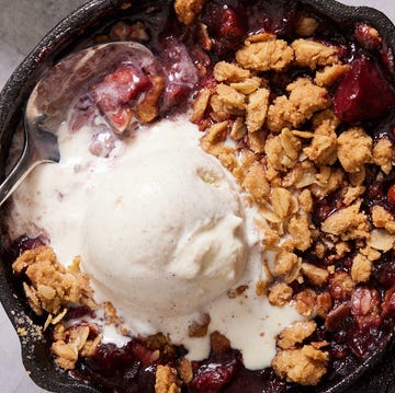 Peanut Butter And Strawberry Crisp - Delish.com peanut butter and strawberry crisp
