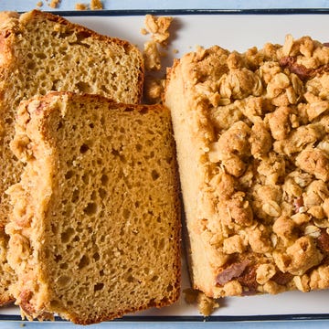 Protein Pancake Bread protein pancake bread with maple syrup and butter