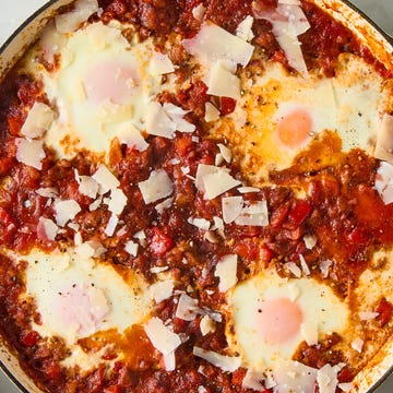 Sloppy Joe Eggs sloppy joe ground beef mixture with eggs