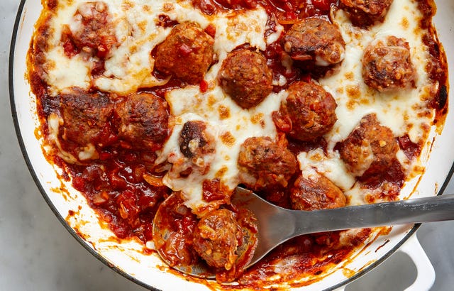 Sloppy Joe Meatball Bake sloppy joe meatball bake