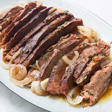 slowcooker brisket sliced slow cooked brisket and onions