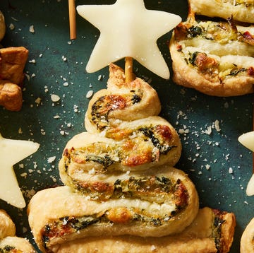 Spinach Artichoke Christmas Tree Skewers spinach artichoke christmas tree skewers