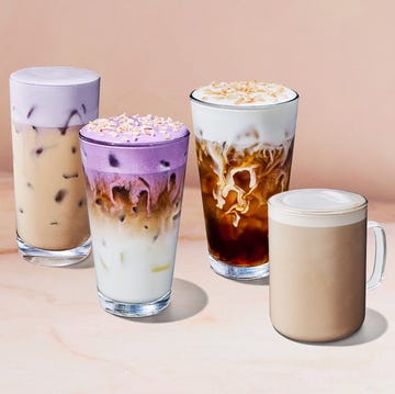 assorted iced beverages arranged on a surface assorted iced beverages arranged on a surface