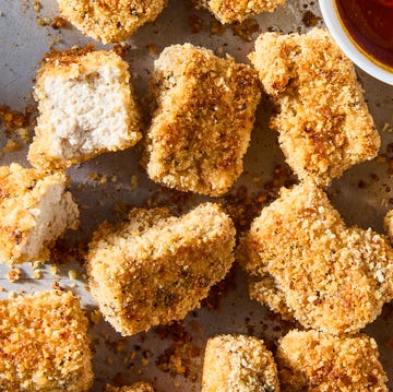 Tofu Nuggets breaded cubes of tofu