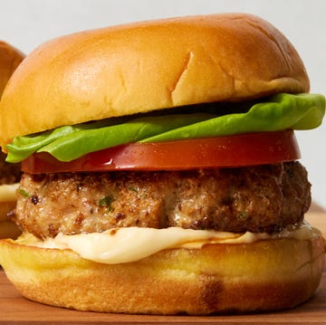 Turkey Burger best ever turkey burger with tomato, lettuce and special sauce