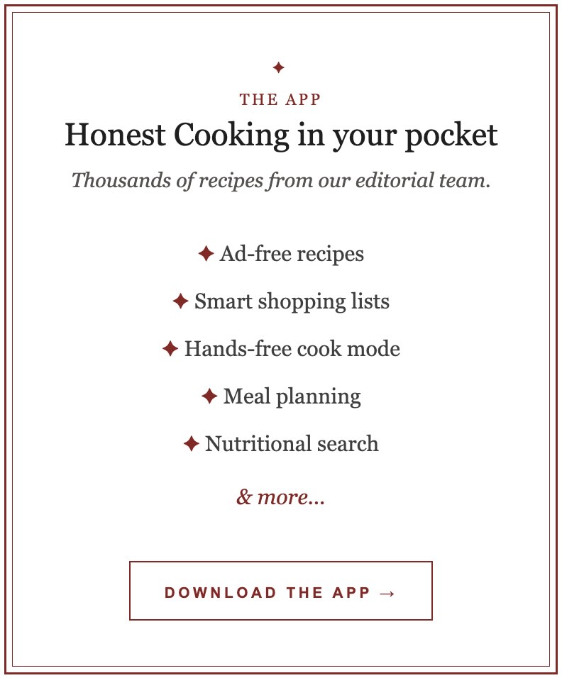 Get the
Honest Cooking app