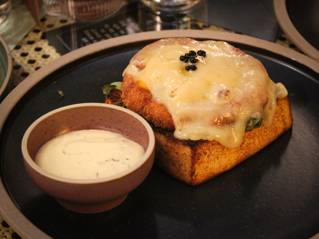 The Singapore-exclusive crabcake brioche. Photo: Angeline Ang/HungryGoWhere new mar openings