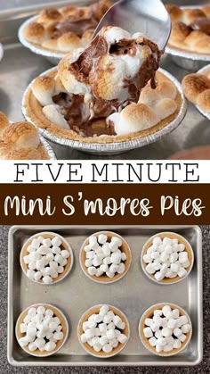 mini s'more pies are the perfect dessert to serve