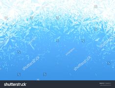 an abstract blue and white background with lots of small pieces of ice on the surface