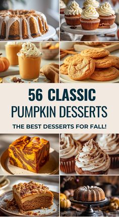 pumpkin desserts are the best desserts for fall