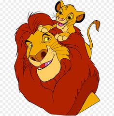 the lion and cub from disney's the lion king