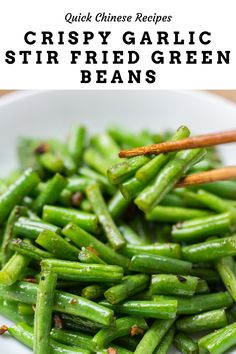Crispy Garlic Stir Fried Green Beans