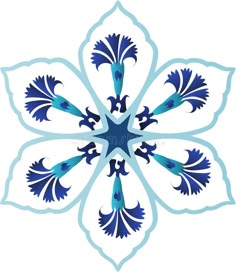 blue and white flower design on a white background stock photo - image 349784