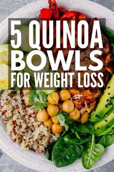 Healthy Bowl Meal, Quinoa Power Bowl Ideas, Power Bowl Meal Prep, Best Quinoa Bowls, Low Calorie Power Bowls, Vegetarian Bowls Healthy, Quinoa Lunch Bowl, Power Bowl Quinoa, Healthy Quinoa Power Bowl