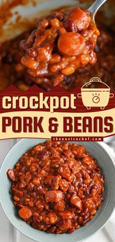 Pork and Beans, crockpot, slow cooker recipes