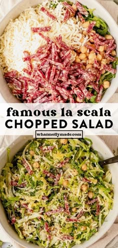 This La Scala Chopped Salad features crisp lettuce, salty salami, and a tangy dressing. This Beverly Hills recipe went viral for good reason—it's fresh, crunchy, hearty, and so delicious. Chopped Salad Recipes, One Pot Dinners, Chopped Salad, Delicious Salads, Soup And Salad, Здоровое Питание, Bon Appétit, Healthy Dinner