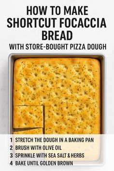 Quick & Easy Shortcut Focaccia Bread Recipe in Minutes