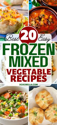Recipes using frozen mixed vegetables