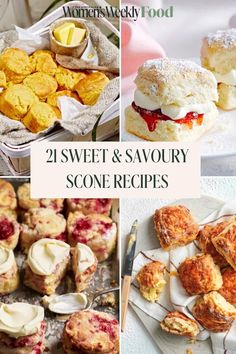 sweet and savory scone recipes are the perfect way to enjoy desserts
