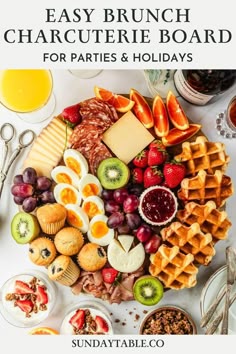 the easy brunch charcute board for parties and holidays