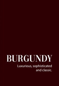 the cover of burgundy, luxurious, sophisticatedly - styled and classic book with an image of