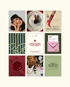 a collage of photos with different items on them and the words, love is in the air