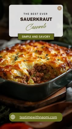 the best ever sauerkraut casserole recipe simple and savory