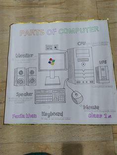 a paper that is sitting on top of a table next to a keyboard and mouse