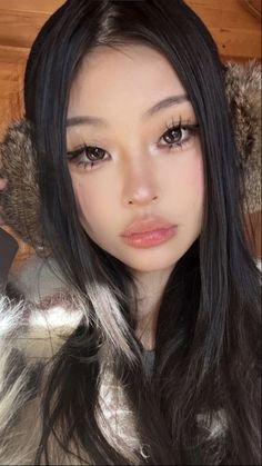 Makeup Styles Korean, Koran Makeup, Good Korean Makeup, Korean Makeup For Non Asian, Nami Makeup, Koren Makeup, Make Up Ideas Asian, Fae Make Up, Make Up Ideas Simple