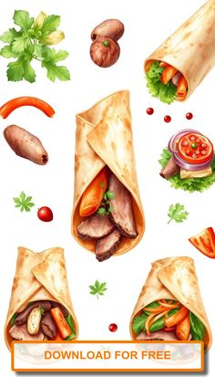 an image of some food that is in the middle of a page with words on it