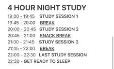 the four hour study session is in progress