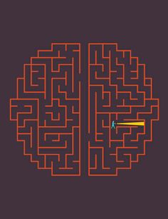 the cover of holland herald magazine, featuring a maze in the shape of a brain