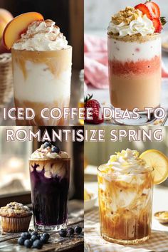 A compilation of iced coffee ideas