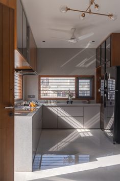 the kitchen is clean and ready for us to use