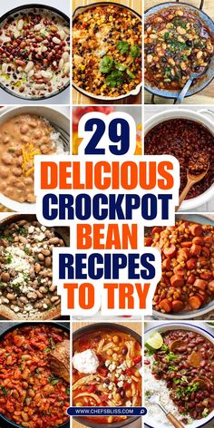 20 delicious crockpot bean recipes to try out in the kitchen or on the table