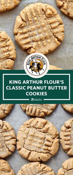 the king arthur flour's classic butter cookies are ready to be baked in the oven