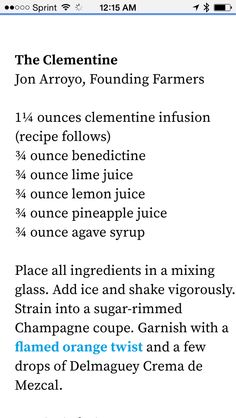 an iphone screen showing the instructions for how to use orange juice