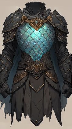 the armor is made up of many different materials