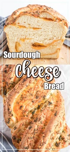 this is an image of sourdough cheese bread