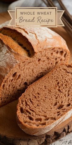 a loaf of bread sitting on top of a wooden cutting board