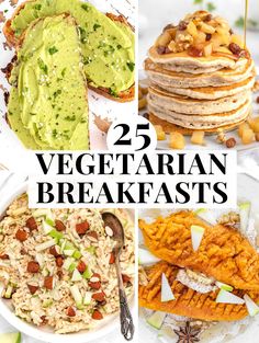 25 vegetarian breakfasts with the title overlay