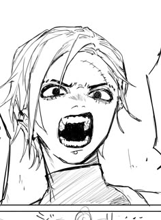 Sharp Expression, Head Tilted Up Drawing Reference, Looking Down Expression, Terrified Expression Drawing Reference, Manga Yelling, Different Face Perspectives, Expression Drawing Practice, Crazy Laughing Drawing, Angry Grin