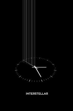 an image of a clock that is in the middle of the night with lines coming out of it
