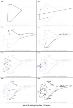 how to draw a fighter jet in 4 easy steps step by step drawing instructions for kids