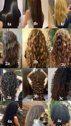 Hair Type Chart, 3a Curly Hair, Hair Chart, Curly Hair Advice, Hairstyles With Curled Hair, Hair Routine, Beautiful Black Hair, Curly Hair Types, Hair Advice