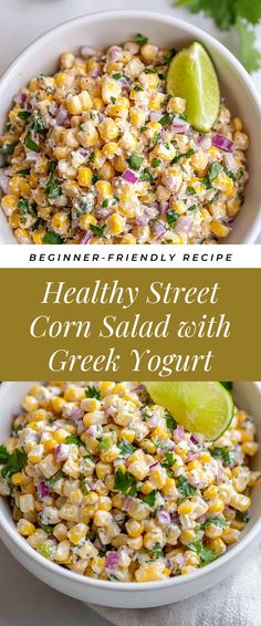 Image for Healthy Street Corn Salad with Greek Yogurt