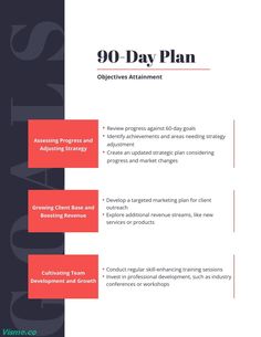 Manager 30-60-90 Day Plan Template Visme