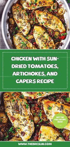 chicken with sun dried tomatoes, and capers recipe