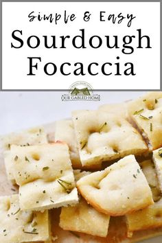 this simple and easy soupdough focaccia is the perfect appetizer for any meal